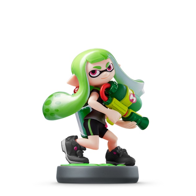 Fille Inkling Verte visible sur amiibo-collection.com