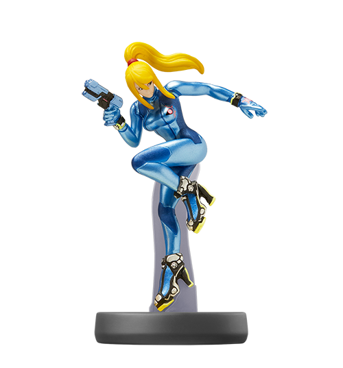 Amiibo Samus sans Armure série Super Smash Bros