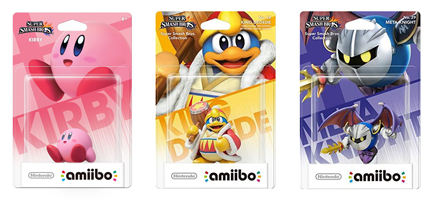 les 3 amiibo de l'univers Kirby