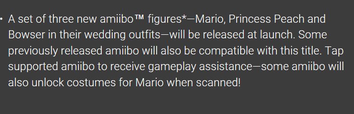 Fonction des amiibo dans le jeu Super Mario Odyssey
