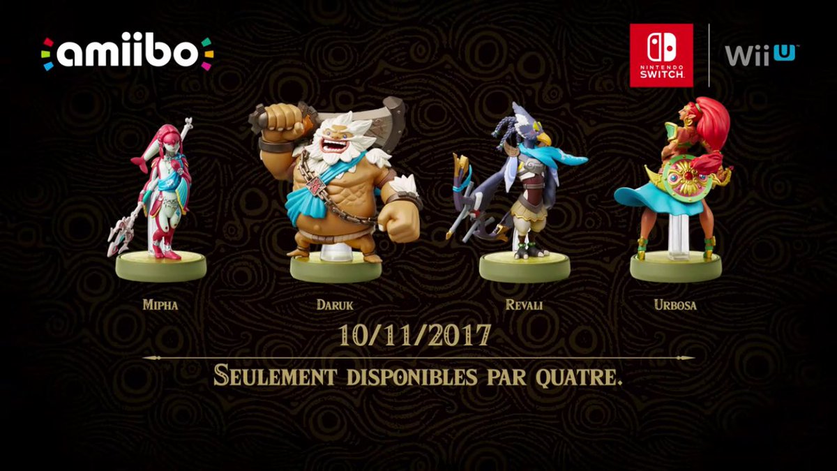 Date de sortie des amiibo prestiges : 10 novembre 2017