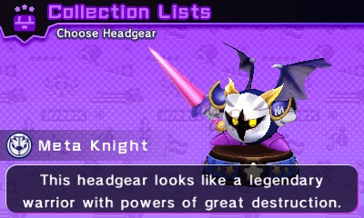 Chapeau Meta Knight sélection