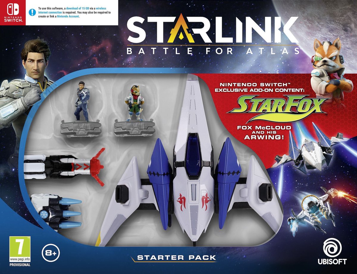 starter pack Starlink Fox mcCloud sur Nintendo Switch