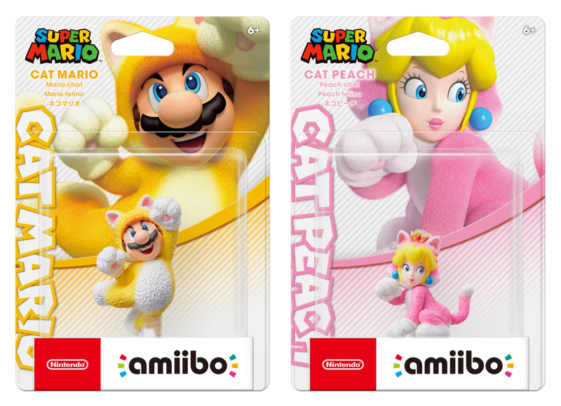Figurines amiibo à l'unité Mario et Peach Chat