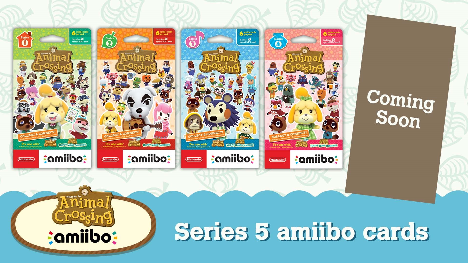 La liste complète des cartes Amiibos de la Série 5 d'Animal Crossing New  Horizons - Millenium